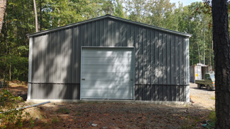 30' x 35' x 12' Pewter & Charcoal Metal Garage